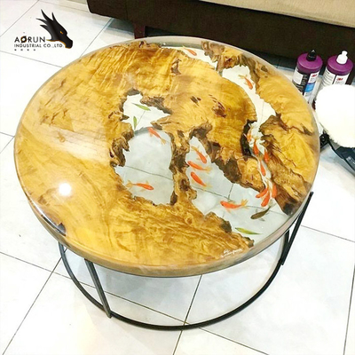 چوب لامپ رودخانه جدول AB چسب اپوکسی کم VOC مایع بی رنگ بی بو