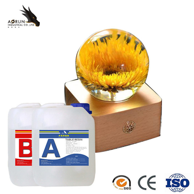 Fast Cured دو قسمتی رزین اپوکسی شفاف کیت ریخته گری کریستال مایع روی میز رودخانه هنر رزین
