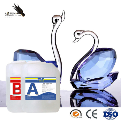 پرکننده رزین اپوکسی هنر رومیزی چوبی AB رزین اپوکسی شفاف با پخت سریع