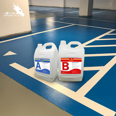 رنگ آمیزی کف گاراژ بتنی با پوشش رزین اپوکسی دوستدار محیط زیست VOC Free