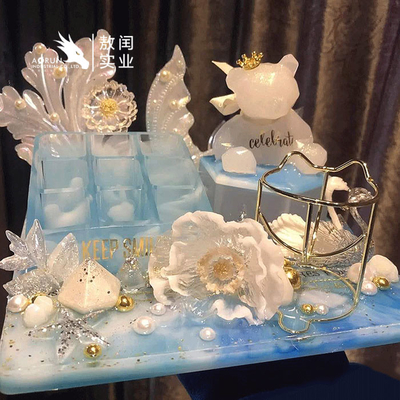 رزین اپوکسی شفاف UV Art برای سیلیکون سفارشی