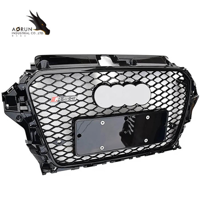 جلوپنجره خودرو مواد ABS برای آئودی A3 8V RS3 با کیفیت بالا سپر جلو مشبک قاب مشکی خودرو